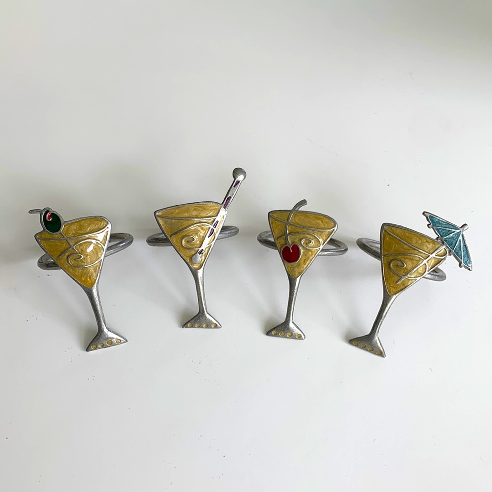 Set of Four napkins rings